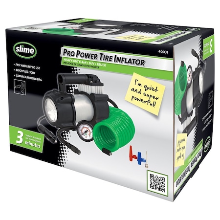 Slime Slime Pro Power 12 V 100 psi Tire Inflator 40031